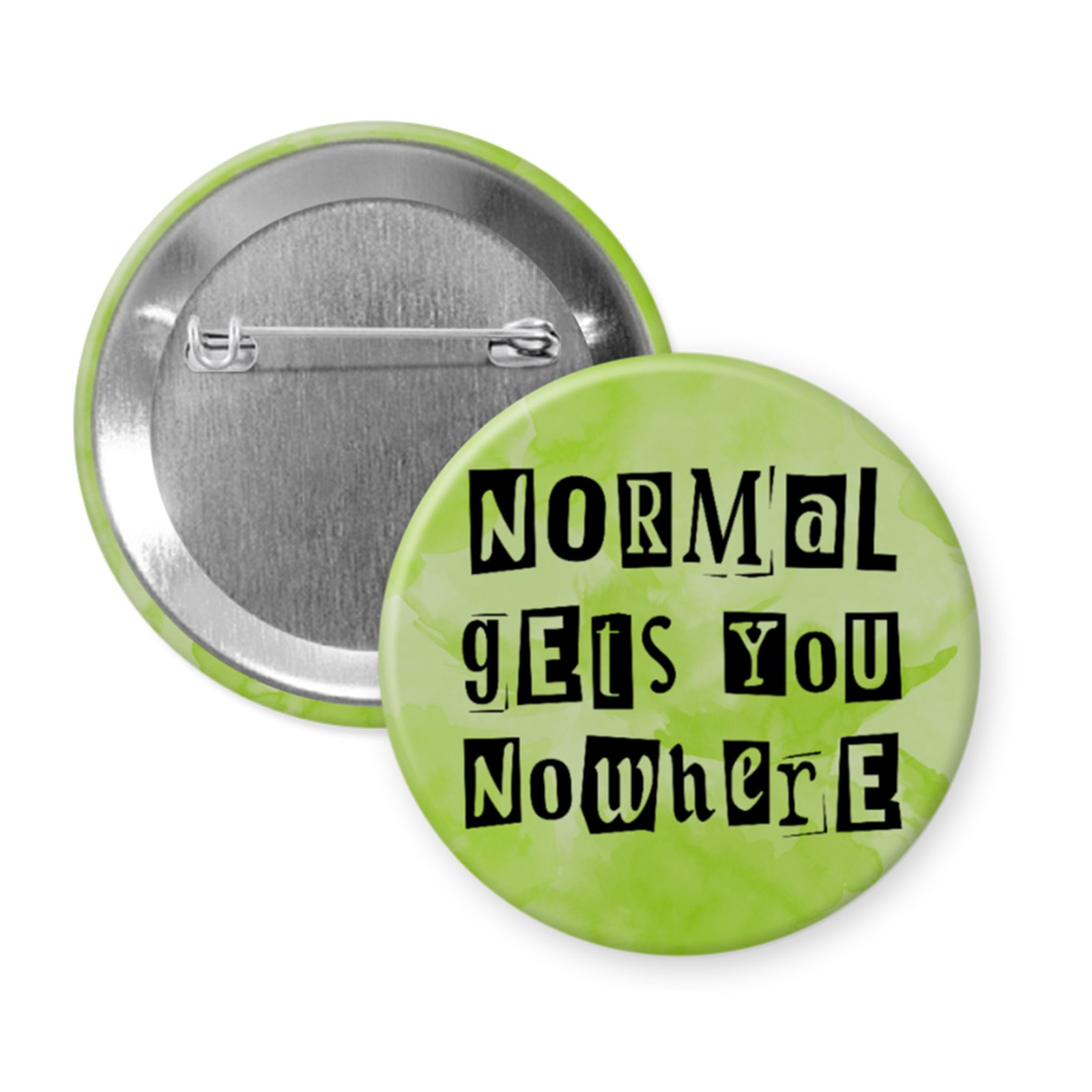 normal gets you nowhere green button Green button that says "Normal gets you nowhere".