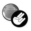 Black button with the shocker symbol.