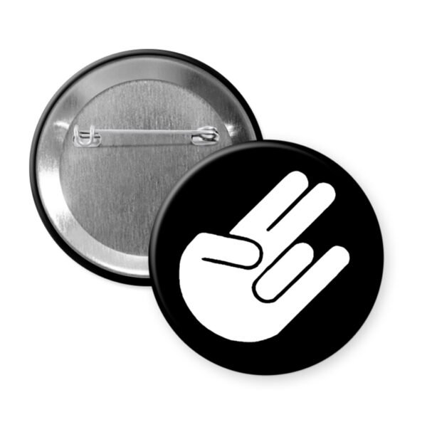 Black button with the shocker symbol.