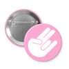 Pink button with the shocker symbol.