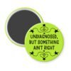 Green magnet with the text 'Undiagnosed, but something ain't right' printed in black.