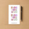 Sticker sheet with pastel “Fuck This Shit” designs in various shapes and colors.
